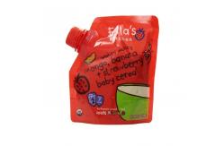 China Doypack Reusable Baby Food Pouches BPA Free With Corner Spout supplier