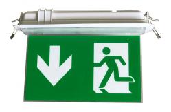 China Aluminum Exit Sign with 6pcs SMD 5730 LED and Aluminum Masterial End Cap supplier