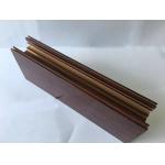 Square Wood Finish Aluminium Profiles For Led Strip Lighting Corrosion Resistance for sale