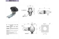 China Industrial Cabinet Quarter Turn Lock Keyless With Padlock Device supplier