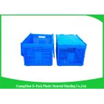 Nestable Collapsible Storage Boxes With Lids , Standard Plastic Shipping Crates