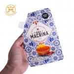 Custom Food Grade Stand Up Spout Pouch Seasoning Sauce Pouch With Spout For Chili Paste Tomato Sauce Salad Dressing for sale