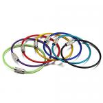 150mm Long Stainless Steel Wire Loops Ring Colorful For Key / Luaggage Tag for sale