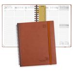 Brown Spiral Softcover Custom Academic Planner 2023 For Student for sale