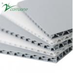 250GSM 6mm PP Honeycomb Sheet White Plastic Sandwich Boards for sale