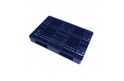 China Dark Blue HDPE Reversible Plastic Pallets 1200 X 800 Grid Surface supplier