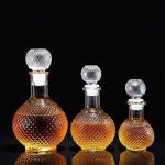 8.8oz Small Liquor Hibiki Crystal Glass Bottles Creative Miniature for sale
