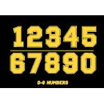 Football Iron On Heat Transfer Letters And Numbers Personized