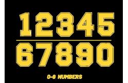 China Football Iron On Heat Transfer Letters And Numbers Personized supplier