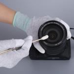 154 Mm Foam Cleaning Swabs , DSLR Wood Stick Cotton Swabs Printer Head for sale