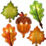 Wholesal New Products Party Supplies Kids Toys Squirrel Nut Maple Leaf Pine Cones Helium Foil Balloons Cheapest for sale