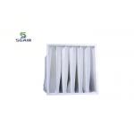 White 1micron F5 Aluminum Bag Filter , Medium Efficiency Filter for sale