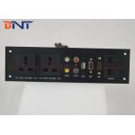 Hidden Wall Mount Multimedia Socket Plate For Hotel AV Solutions for sale