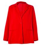 2020 Red Color Ladies Formal Blazers Winter Blazer Jacket Turn Down Collar for sale
