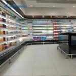 Air Merchandiser Open Display Chiller Fridge Cabinet Cooling Hollow Glass Side Panel for sale