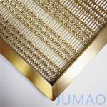 Brass Metal Wire Mesh Room Divider Partition For Sofa Background Wall for sale