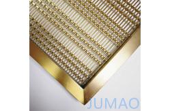 China Brass Metal Wire Mesh Room Divider Partition For Sofa Background Wall supplier