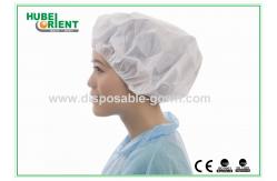China Hand / Machine Made Single Elastic Non Woven Bouffant Cap Disposable supplier