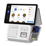 Dual Screen 15.6inch Pos System With Receipt Printer And Barcode Scanner Retail Machine for sale