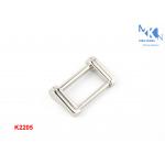 Zinc Alloy Nickle Color Metal Square Buckle For Skinny Bag ' S Belt 25mm Inner Size for sale
