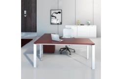 China 1.6M Red Executive Office Table Metal Frame Executive Manager Desk supplier
