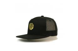 China Custom Trucker Flat Bill Visor Polyester Snapback Mesh Caps supplier
