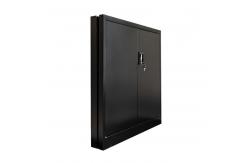 China 2 Doors Foldable Metal Storage Shelf Cabient With Recessed Handle supplier