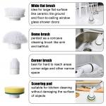 Rotating 4 Heads Electric Spin Scrubber Adjustable Extension Handle For Tile