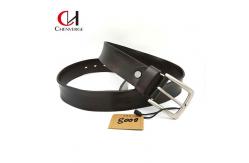 China Durable Mens Genuine Leather Belt Width 3.8cm Antiwear Multipurpose supplier