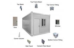 China High Security Folding Container House Rock Wool Sandwich Panel Container Folding Homes supplier