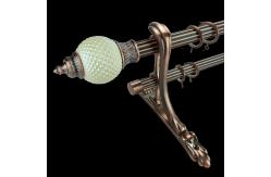 China Customized Twist Pipe Curtain Rods Cubicle Anodized Contracted Brass supplier