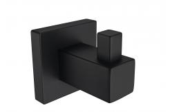 China 4 Pieces Bathroom Hardware Sets Faucet Matte Black Finish Modern Style supplier