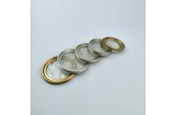 China Aluminum POE EOE Foil Peel Off Lid Clear Pull Tab Easy Tear Cover supplier