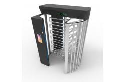 China High Security Full Height Turnstile Gates With RFID Card QR Code supplier
