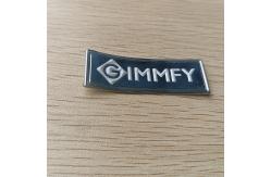 China High Frequency Embossed Soft TPU Badges Patches Translucent Rainbow Name Logo supplier