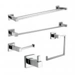 Polished SS304 Wall Mounted Towel Shelf Contemporary Bathroom Fittings for sale