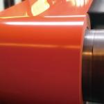 36 Gauge Prepainted PPGL Steel Coil Front Coating Steel Strip Roll 0.12mm Thickness for sale
