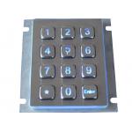 Illuminated 12 Keys Metal Keypad Customized Blue Backlit 4x3 2.0mm Long Stroke for sale