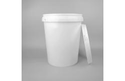 China White 4 Gallon Polypropylene Plastic Paint Bucket With Lid supplier