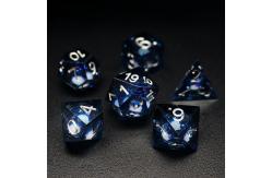 China Red Flow Sand Liquid Resin Dice Set RPG DND COC Running Group supplier
