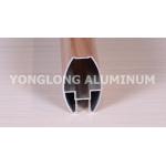 Powder Coated Aluminium Wardrobe Door Extrusions , High Precise Aluminium Handle Profile