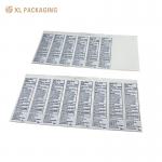 Embossed Textured Paper Stickers Rectangle Custom Business Sticker Labels