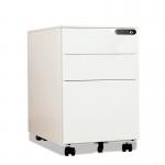 Modern 3 Drawers Steel Mobile Pedestals Metal Filing Storage Cabinet for sale