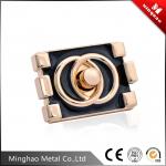 China Classical style gold handbag square turn lock，50.58*36.75mm manufacturer