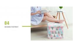 China Living Room Contemporary Footstool Ottoman With Storage supplier