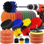 M14 Shaft 31pcs Power Drill Scrub Brush Attachment Set Scrub Bathroom for sale
