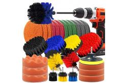 China M14 Shaft 31pcs Power Drill Scrub Brush Attachment Set Scrub Bathroom supplier