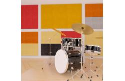 China 12mm Thickness 100% Polyester Fiber Acoustic Panel For Wall And Ceiling supplier
