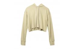 China Custom Solid Long Sleeve Crop Top Spring Autumn Outerwear Anti Shrink supplier