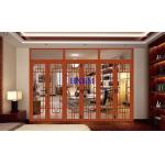 Sound Insulation Aluminum Clad Wood Doors , Strong Frame Aluminium Bifold Patio Doors for sale